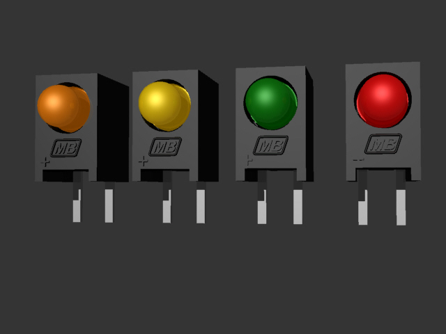 MARL的113-120系列，直角PCB安装led